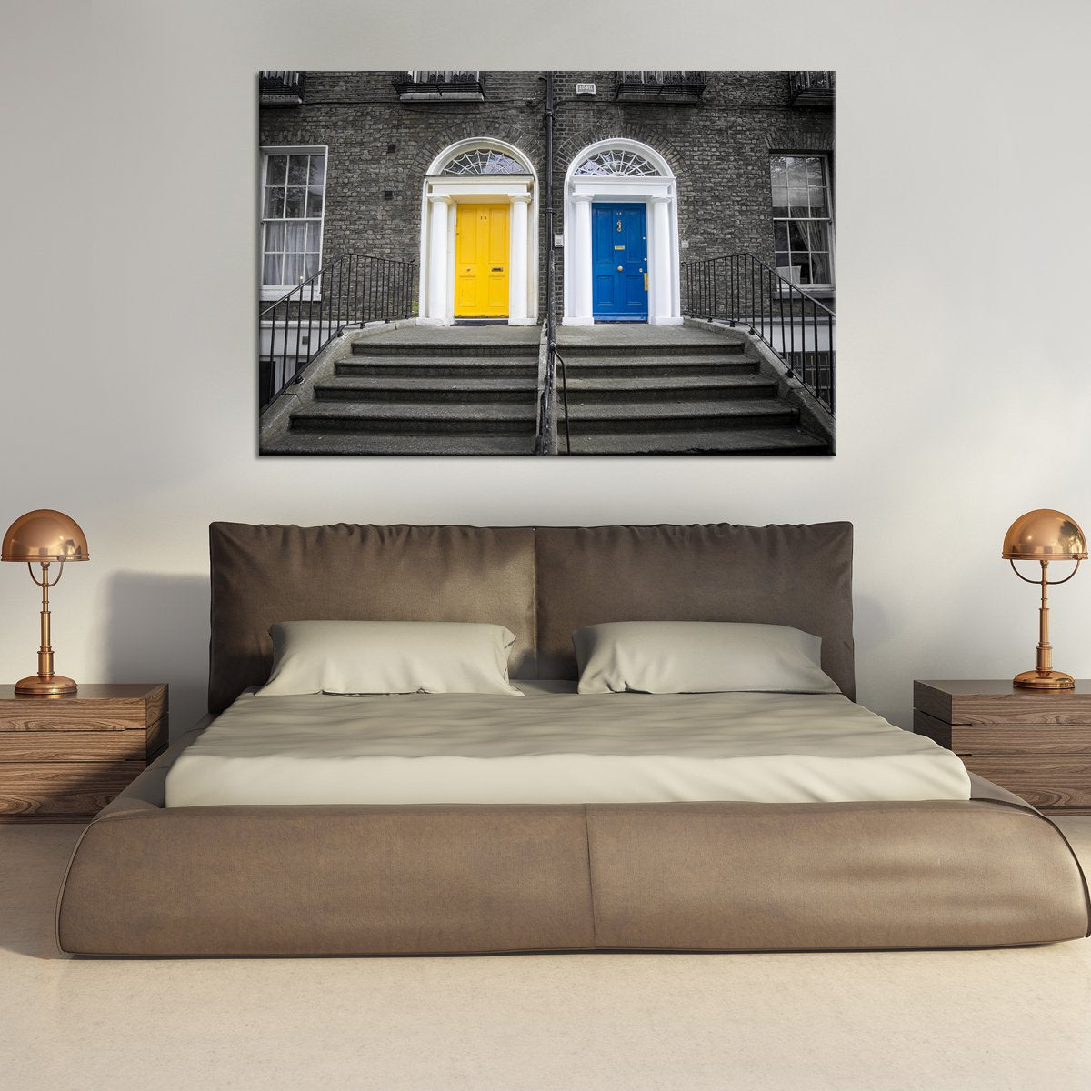 Colorful Doors Pop Multi Panel Canvas Wall Art
