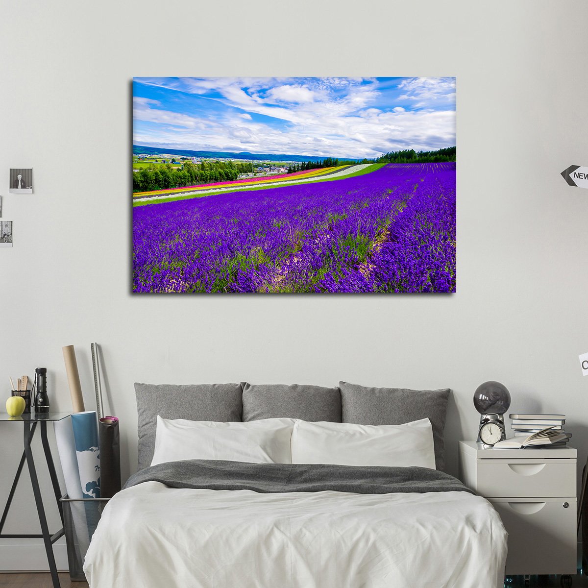 Colorful Fields Multi Panel Canvas Wall Art