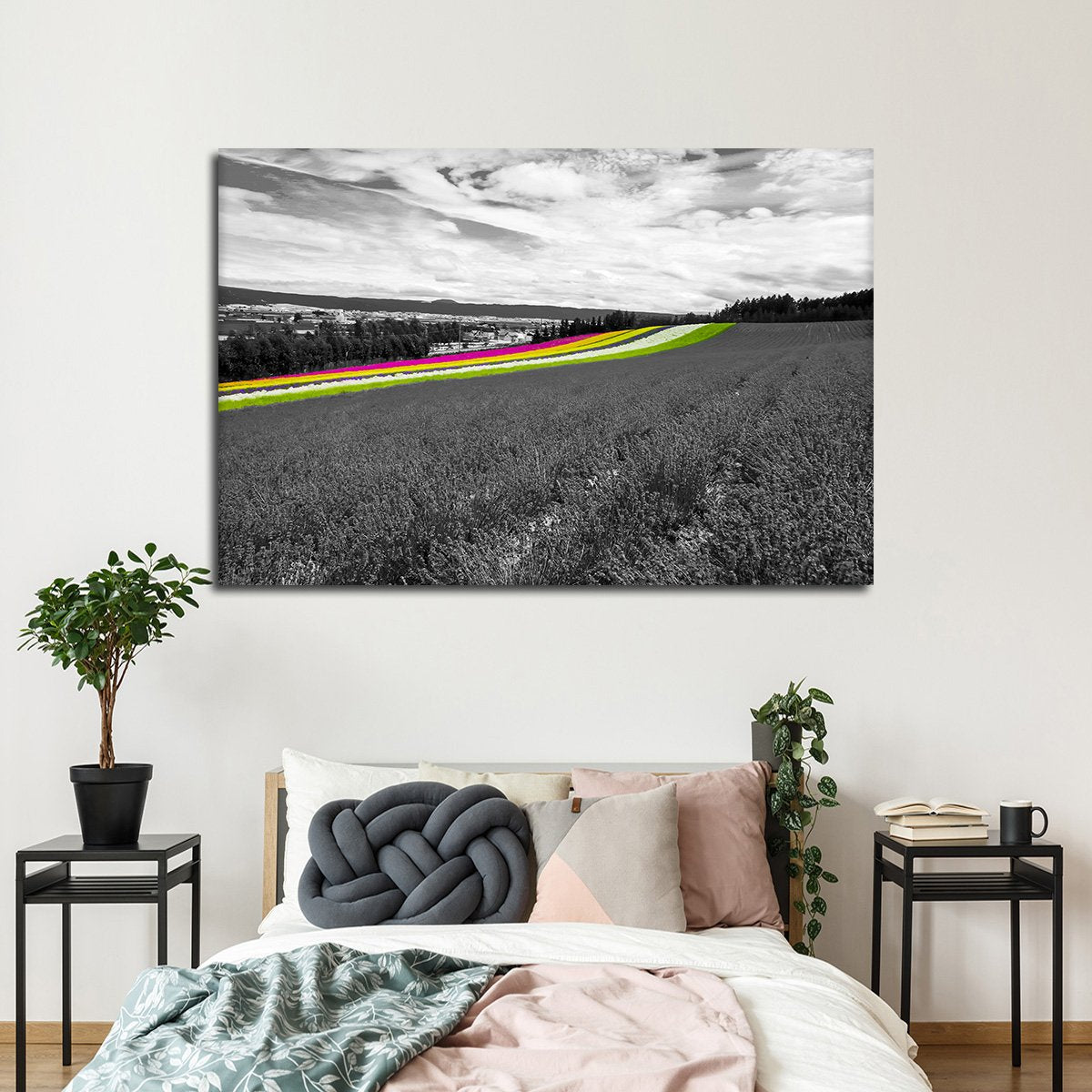 Colorful Fields Pop Multi Panel Canvas Wall Art