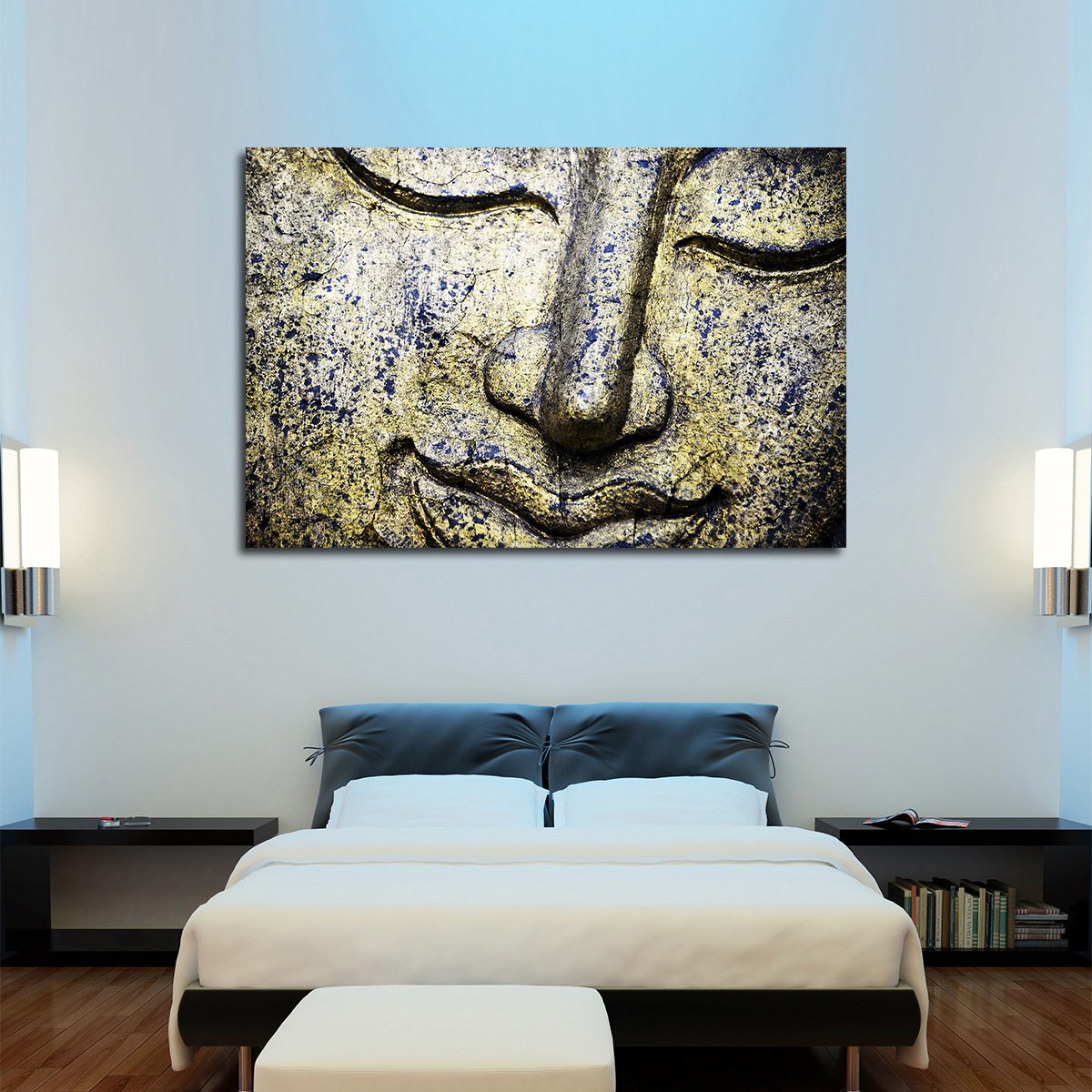 Content Buddha Multi Panel Canvas Wall Art