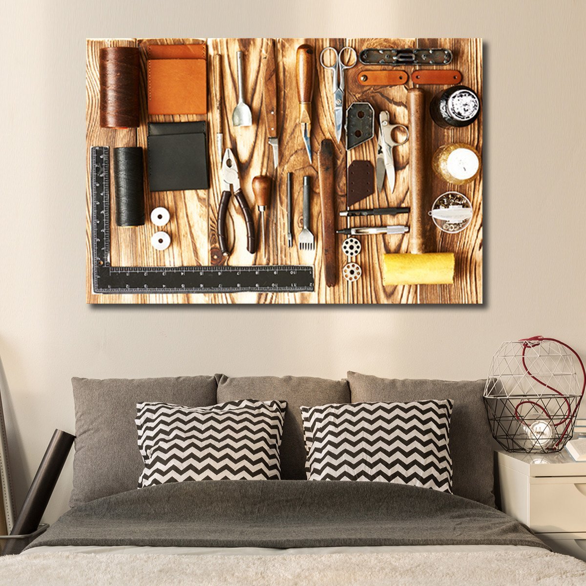 Crafting Tools Multi Panel Canvas Wall Art