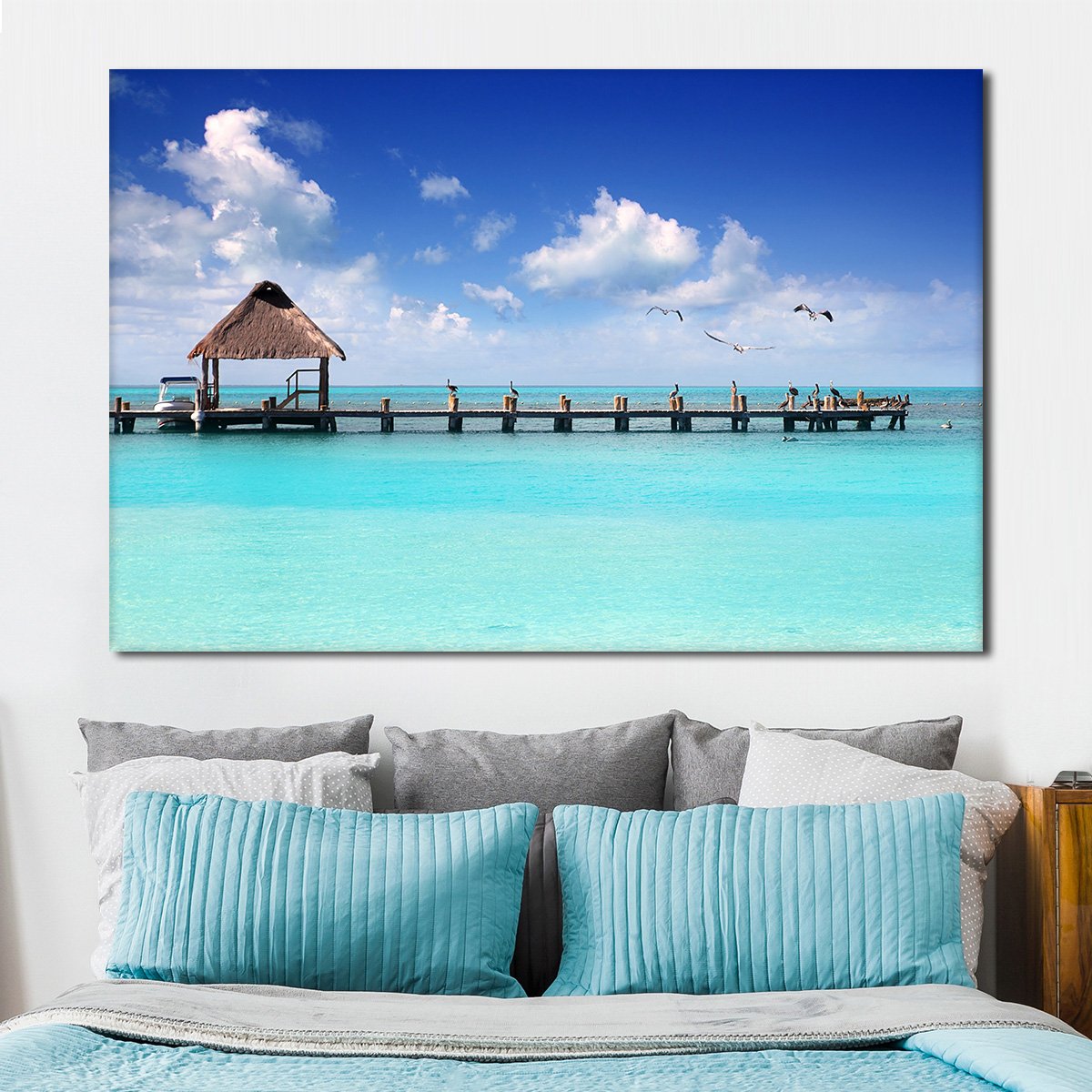 Crystal Clear Pier Multi Panel Canvas Wall Art