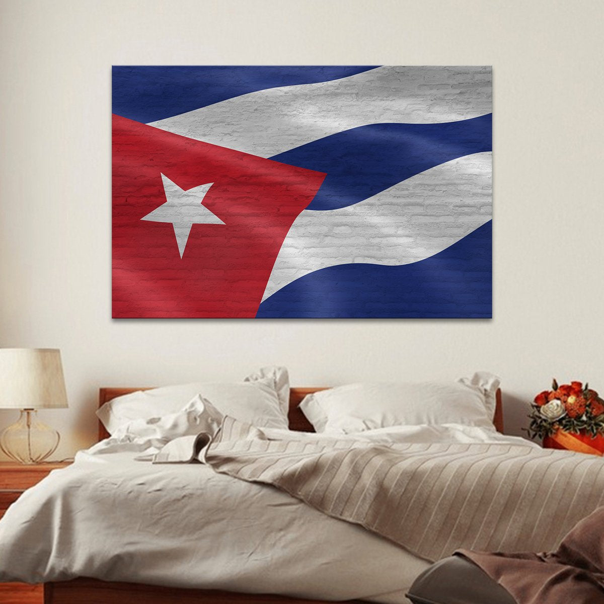 Cuban Flag Multi Panel Canvas Wall Art