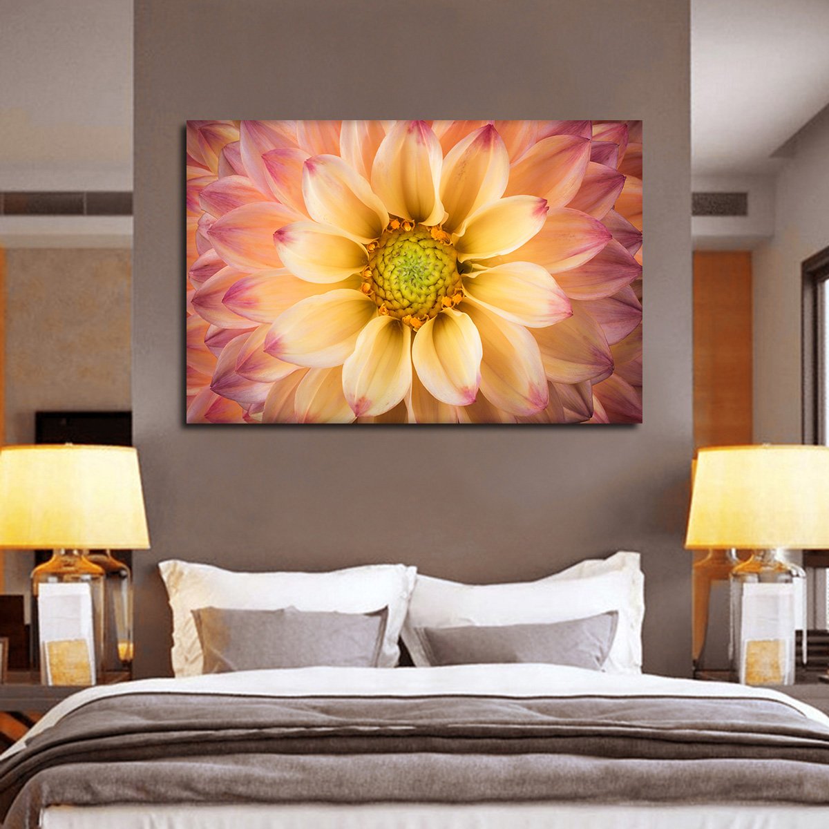 Dahlia Multi Panel Canvas Wall Art