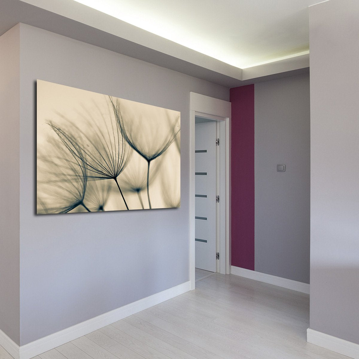 Dandelion Flower Multi Panel Canvas Wall Art