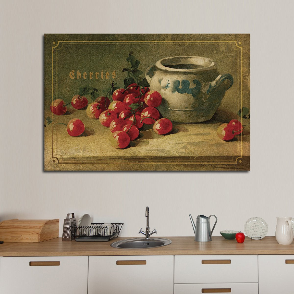 Delicious Cherries Multi Panel Canvas Wall Art