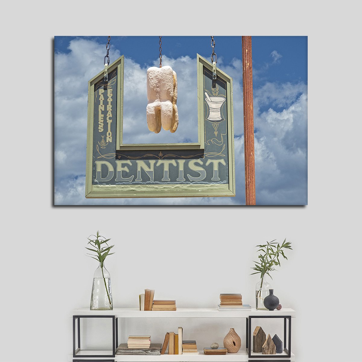 Dentist In Town Multi Panel Canvas Wall Art