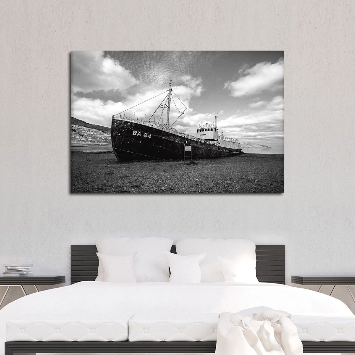 Deserted Ship Multi Panel Canvas Wall Art