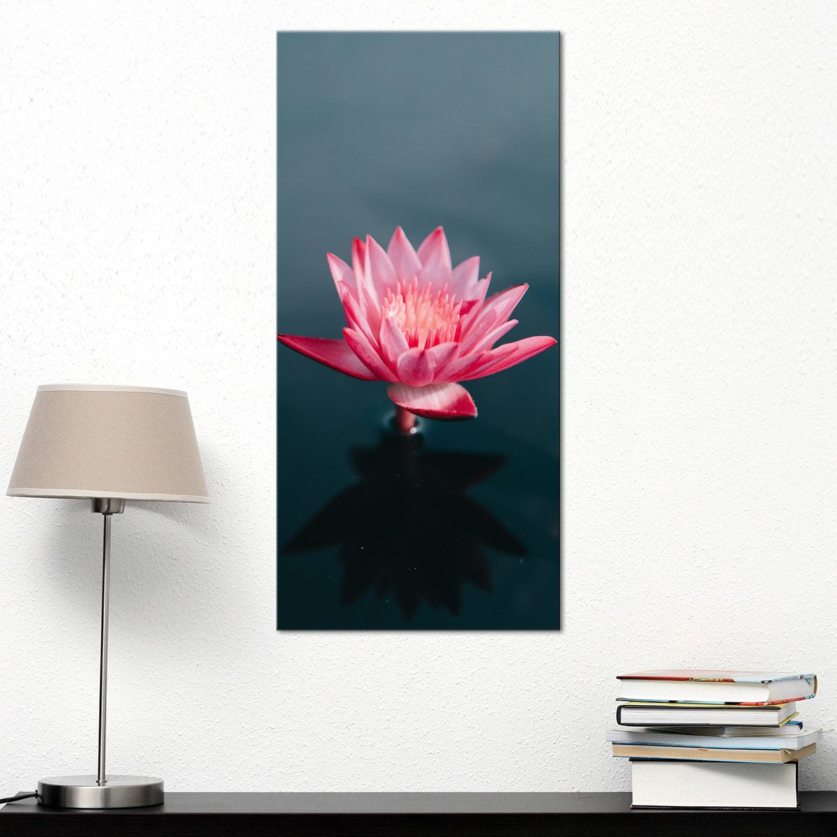 Lone Lotus Multi Panel Canvas Wall Art