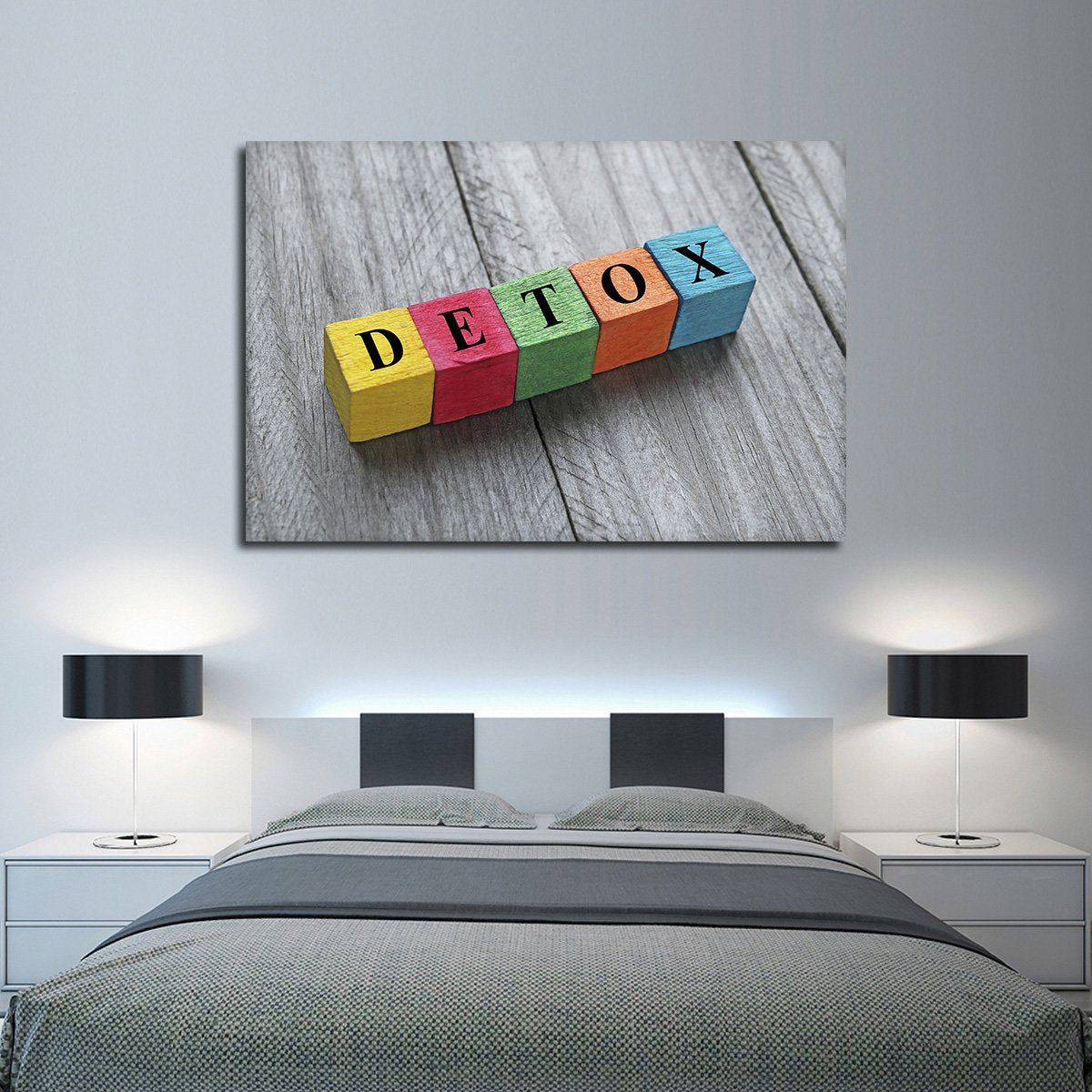 Detox Blocks Multi Panel Canvas Wall Art