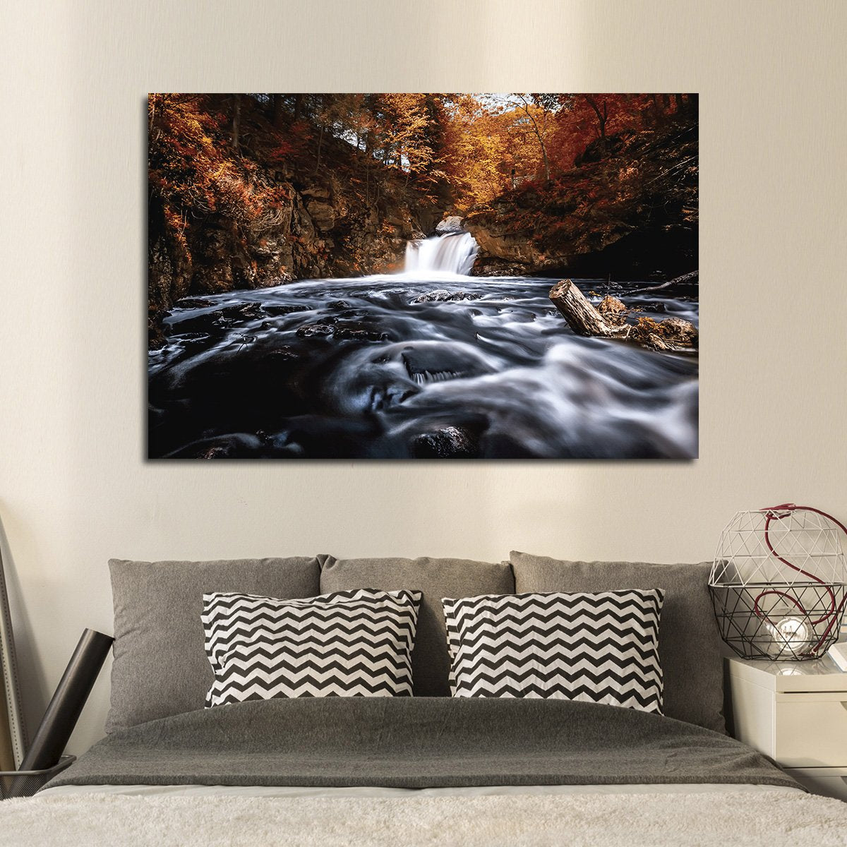 Divine Waterfall Multi Panel Canvas Wall Art