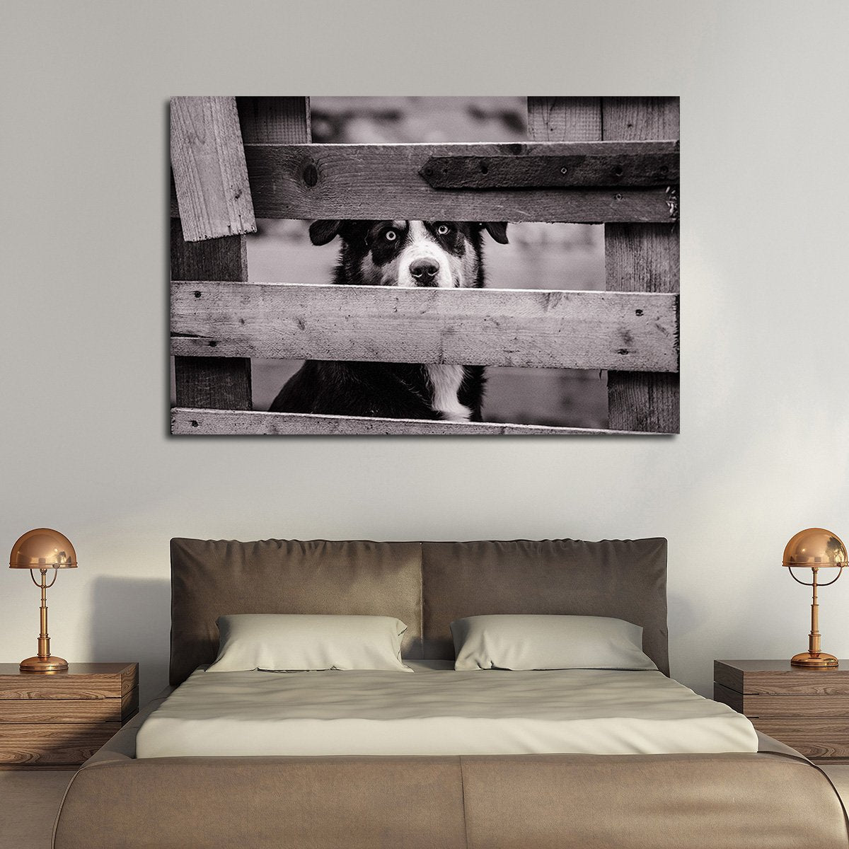 Dog Gaze Multi Panel Canvas Wall Art