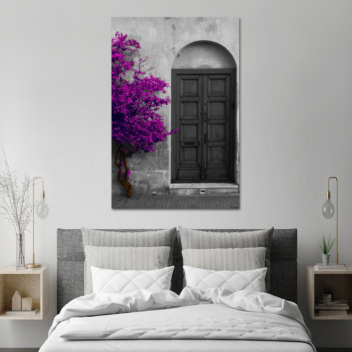 Elegant Entry Tree Multi Panel Canvas Wall Art