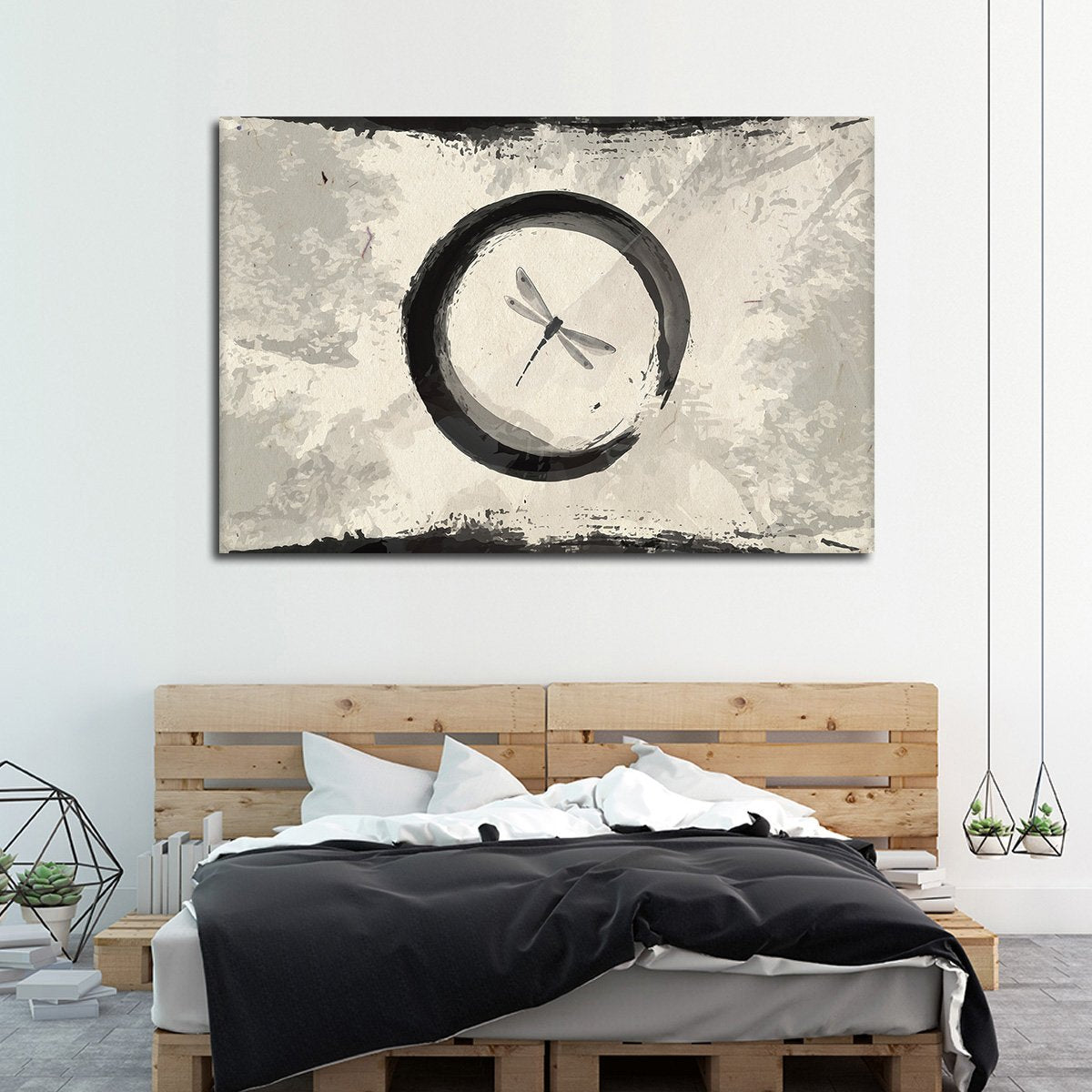 Enso Dragonfly Multi Panel Canvas Wall Art