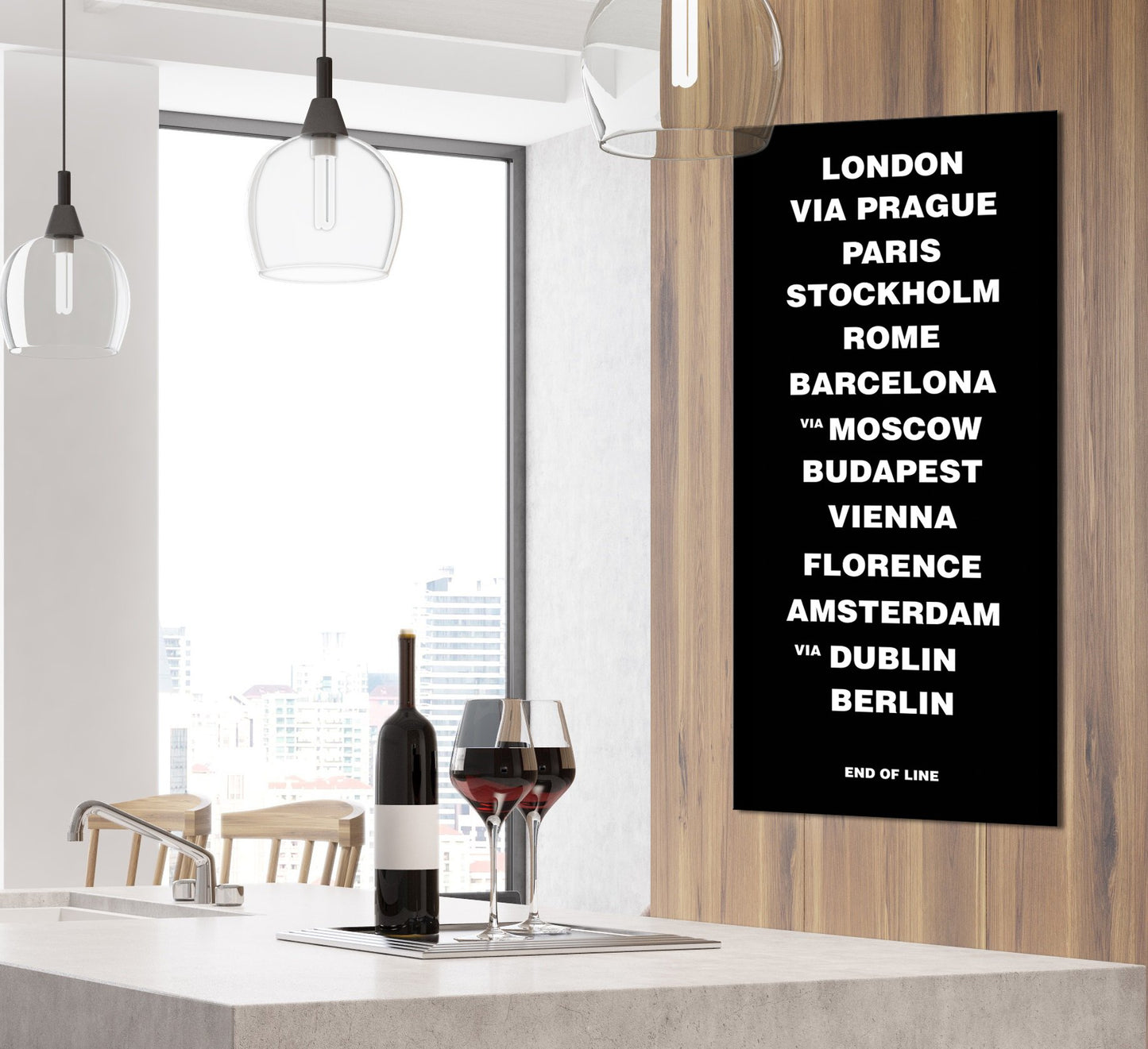 Euro Transit Multi Panel Canvas Wall Art