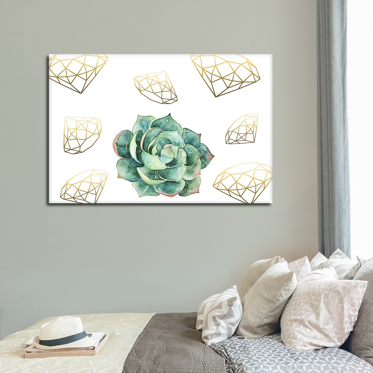 Expensive Succulent Multi Panel Canvas Wall Art