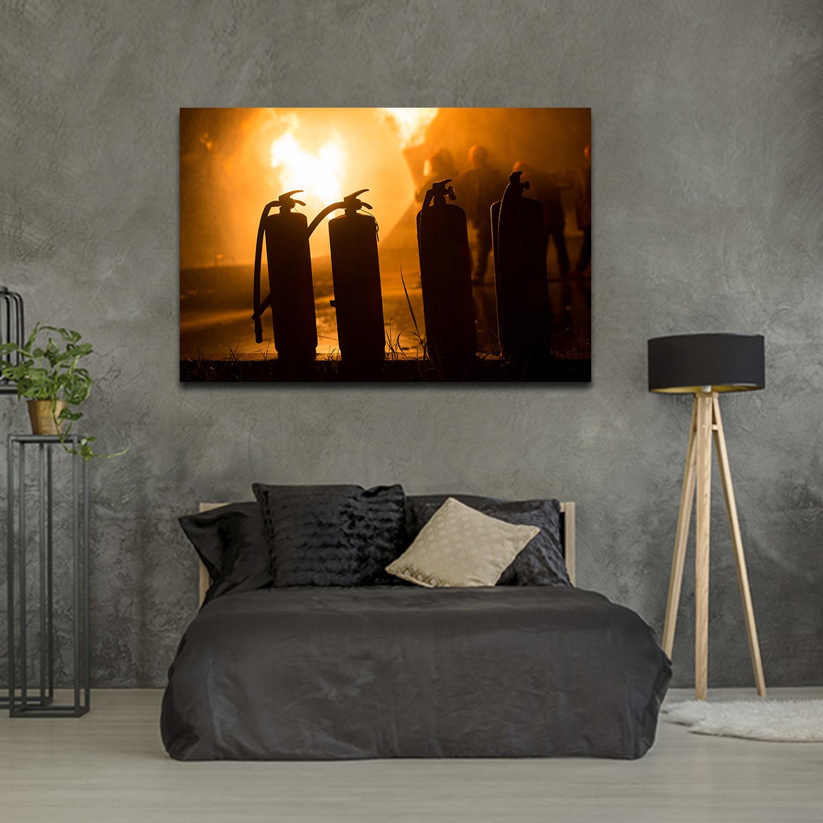 Extinguisher Multi Panel Canvas Wall Art
