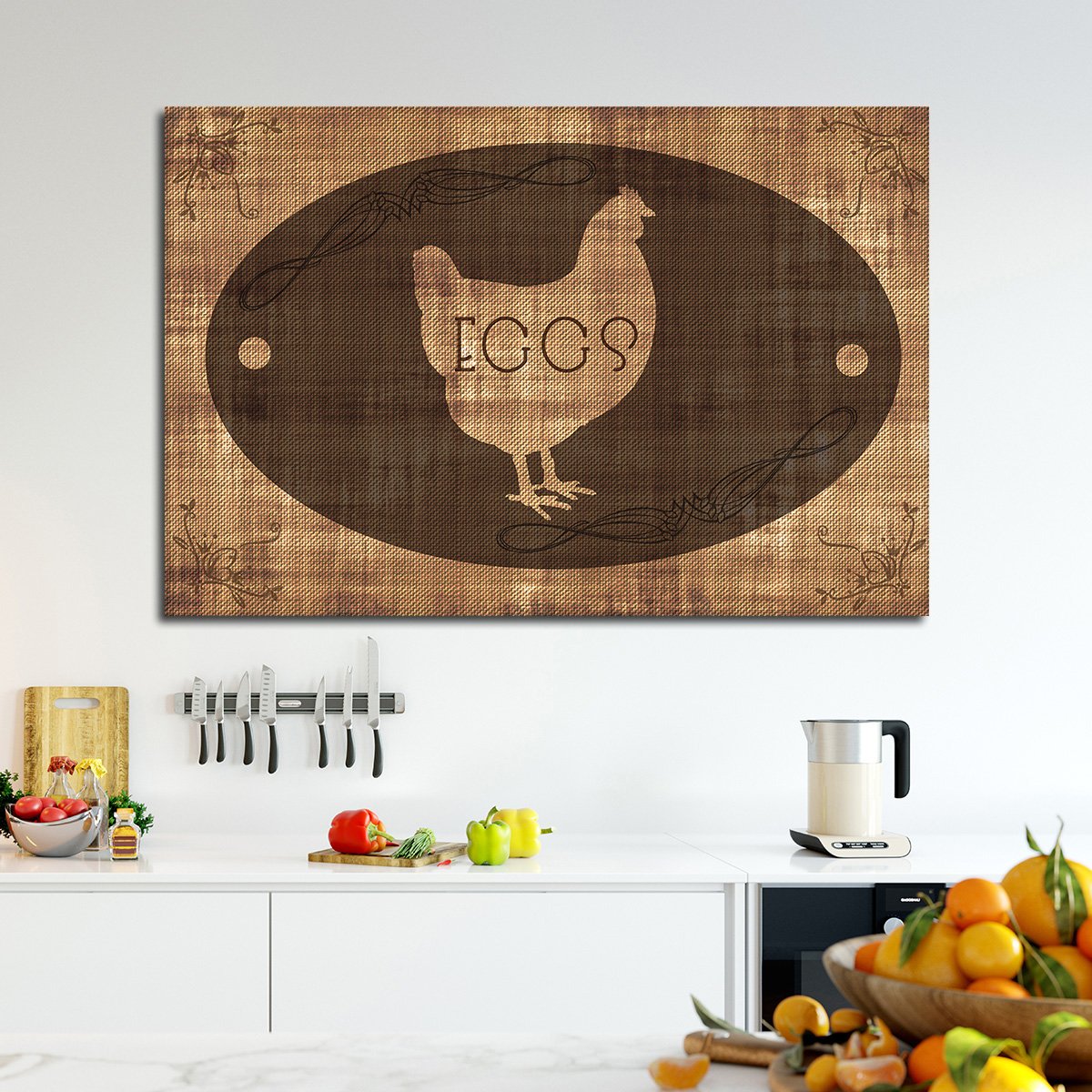 Farm Eggs Multi Panel Canvas Wall Art