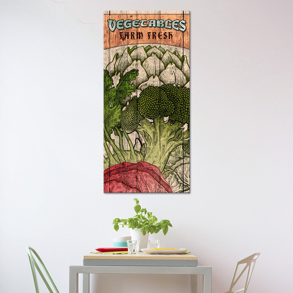 Farm Fresh Produce Multi Panel Canvas Wall Art