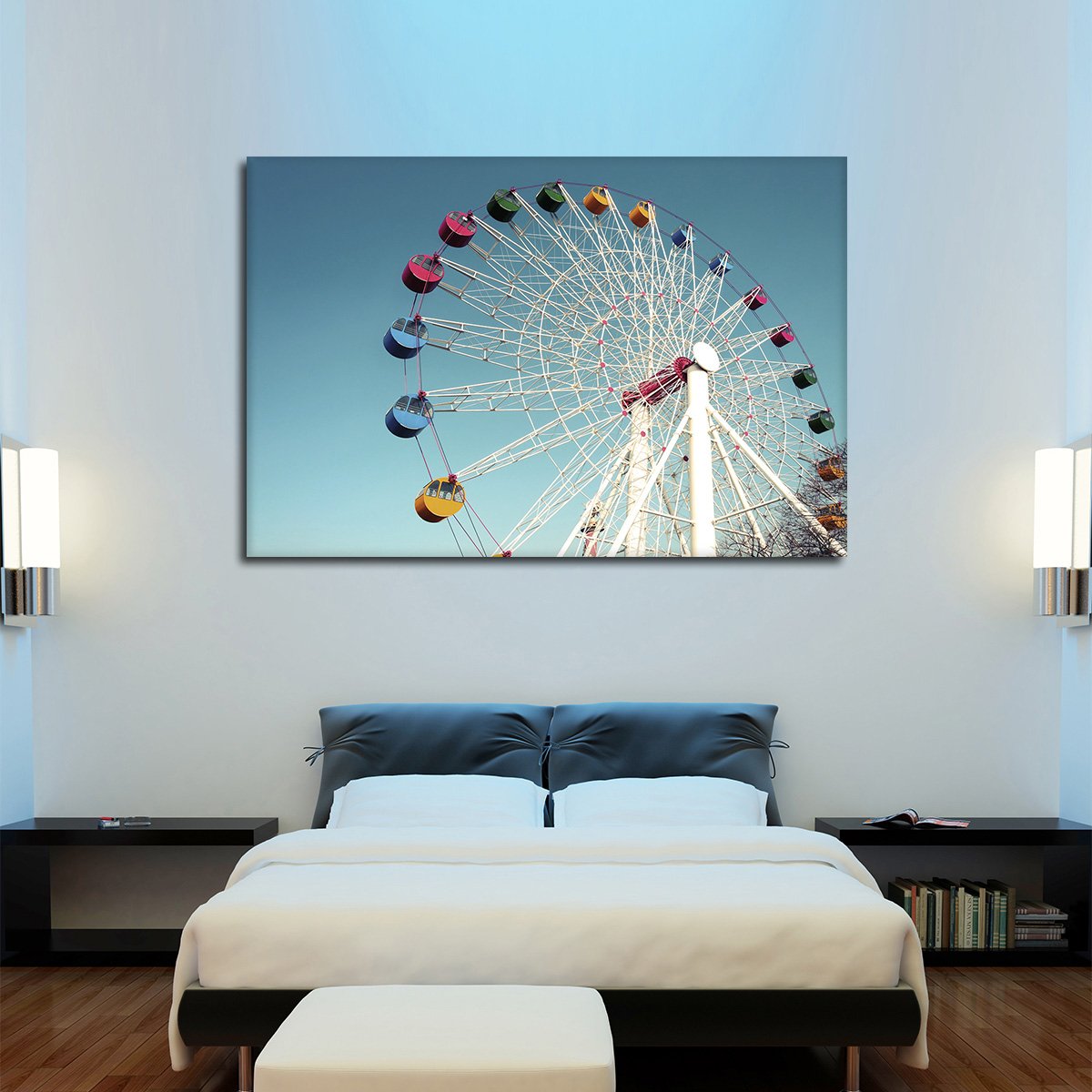 Ferris Wheel Multi Panel Canvas Wall Art