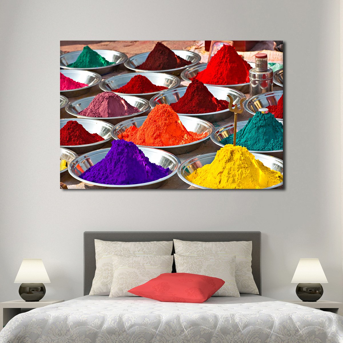 Festival Colors Multi Panel Canvas Wall Art