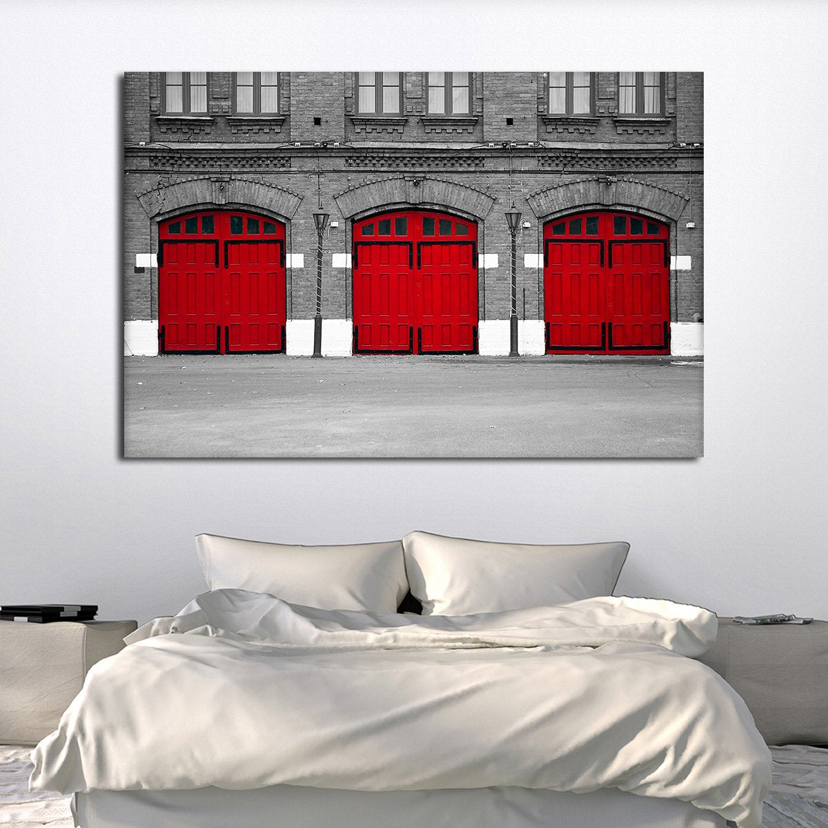 Fire Station Multi Panel Canvas Wall Art