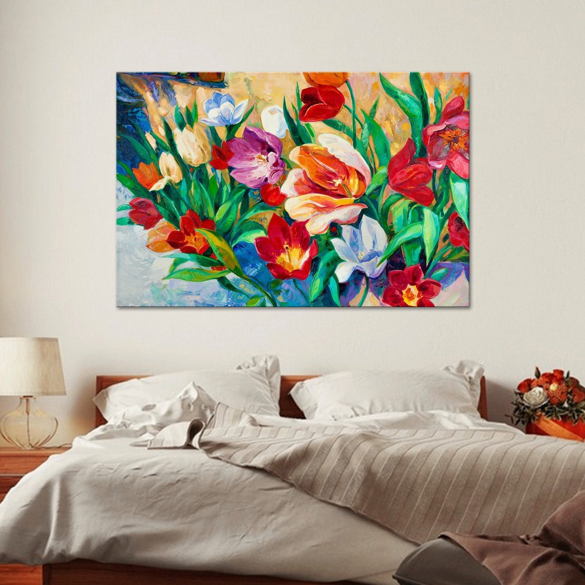 Flowers Multi Panel Canvas Wall Art