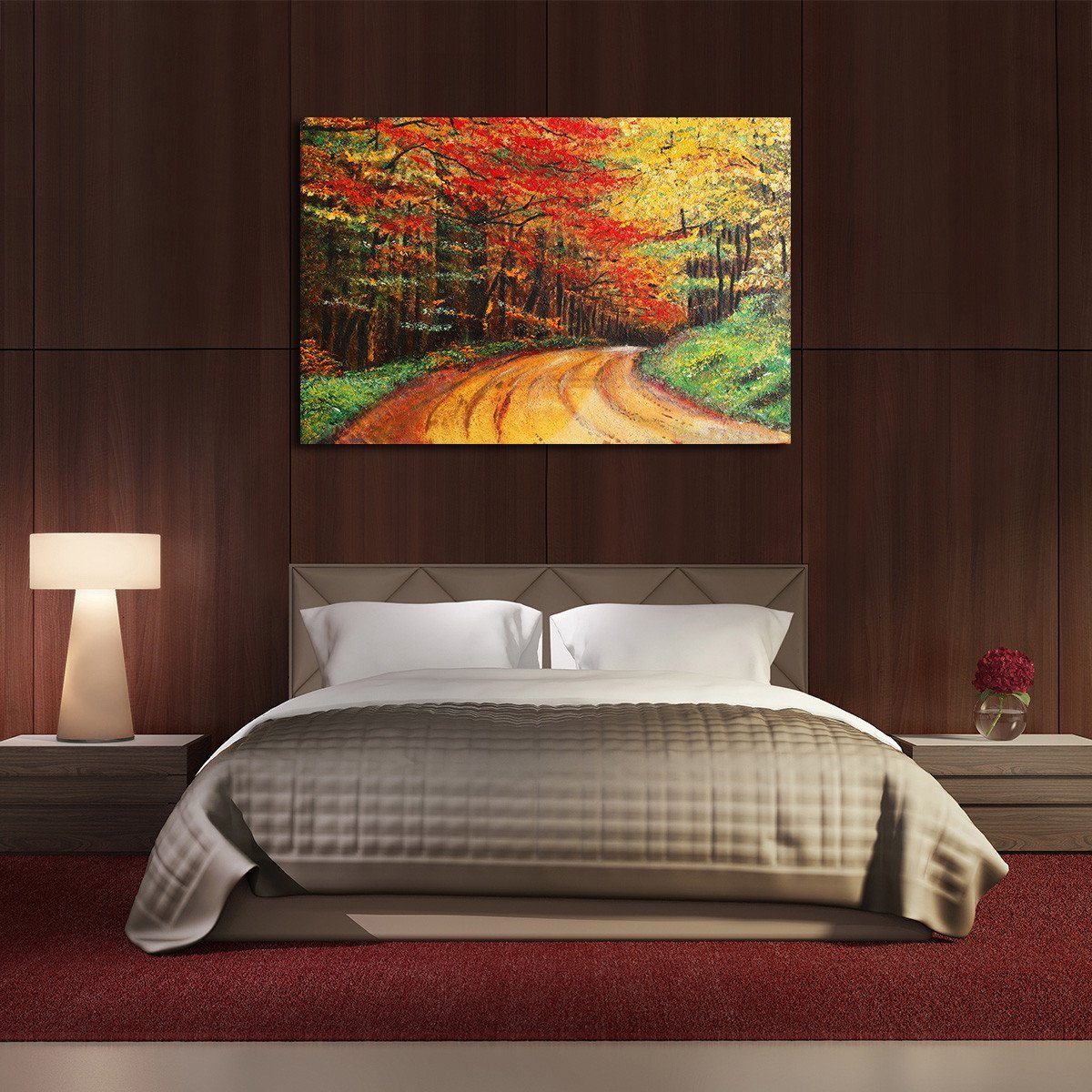 Forest Road Multi Panel Canvas Wall Art