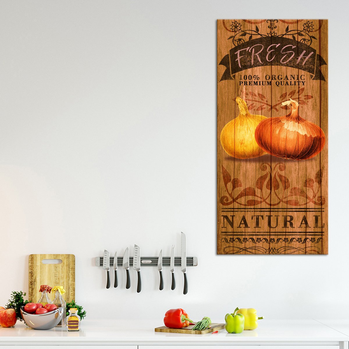 Fresh Onions Multi Panel Canvas Wall Art