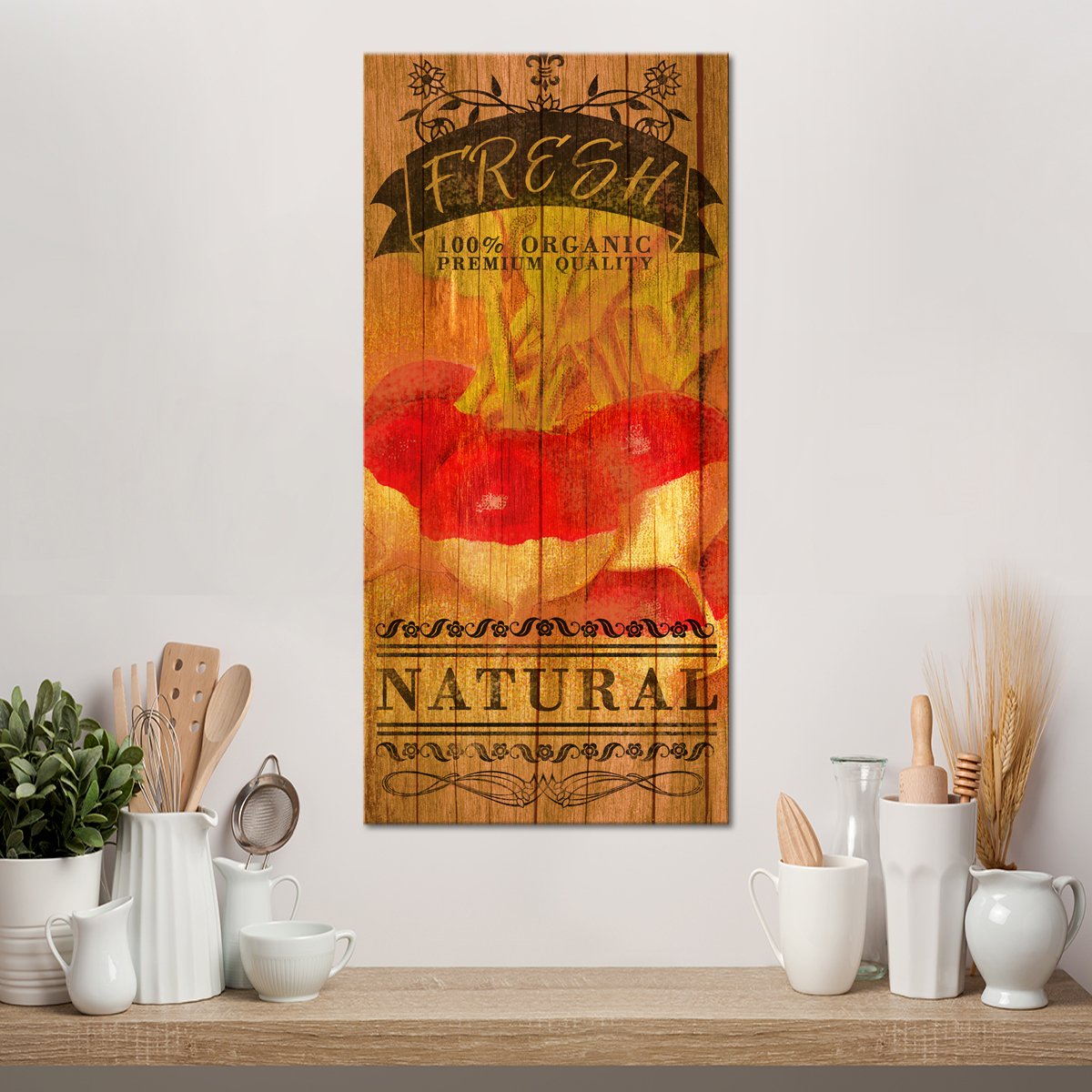Fresh Radish Multi Panel Canvas Wall Art