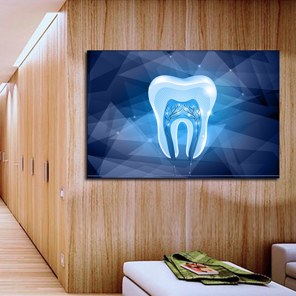 Geometric Tooth Multi Panel Canvas Wall Art