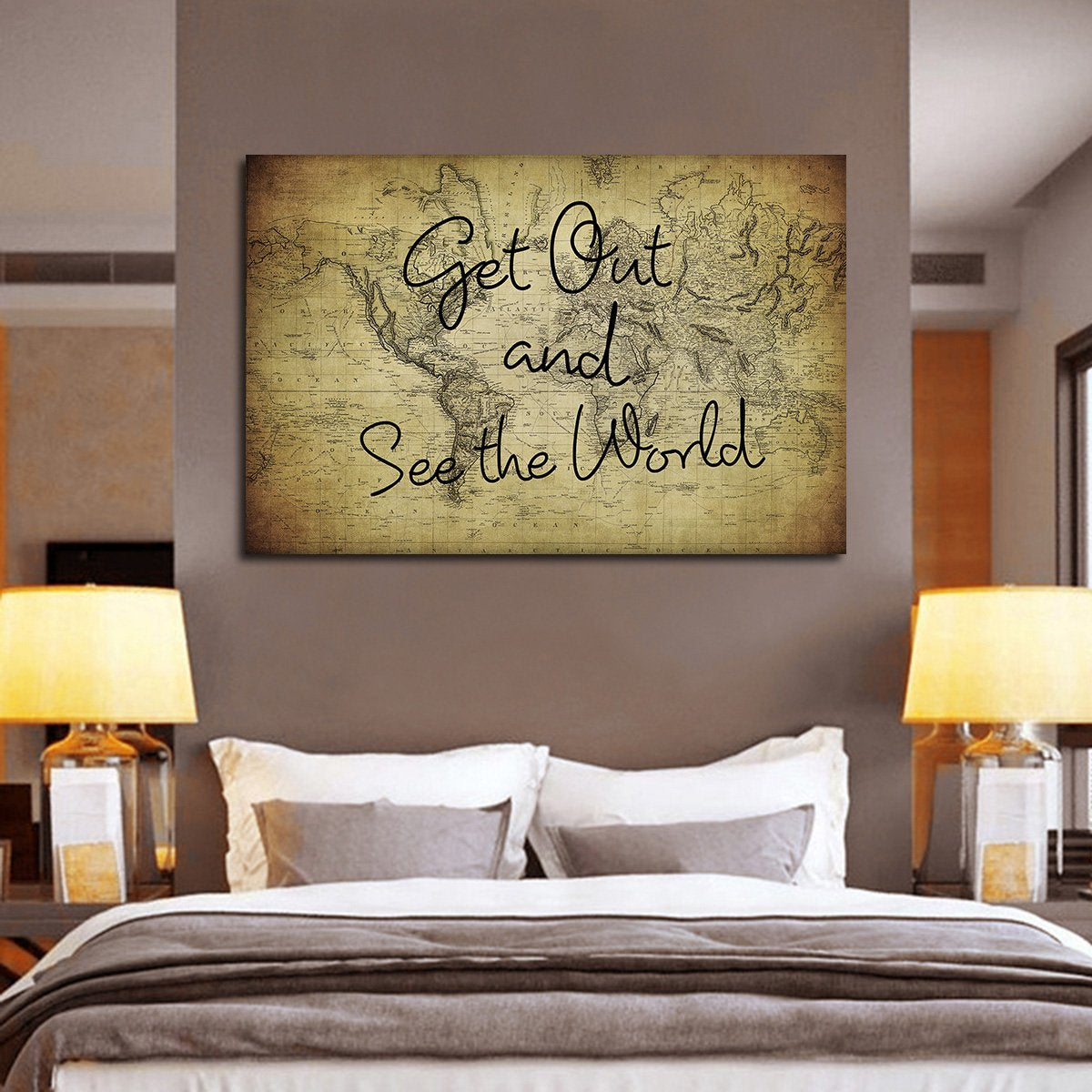 Get Out See The World Multi Panel Canvas Wall Art