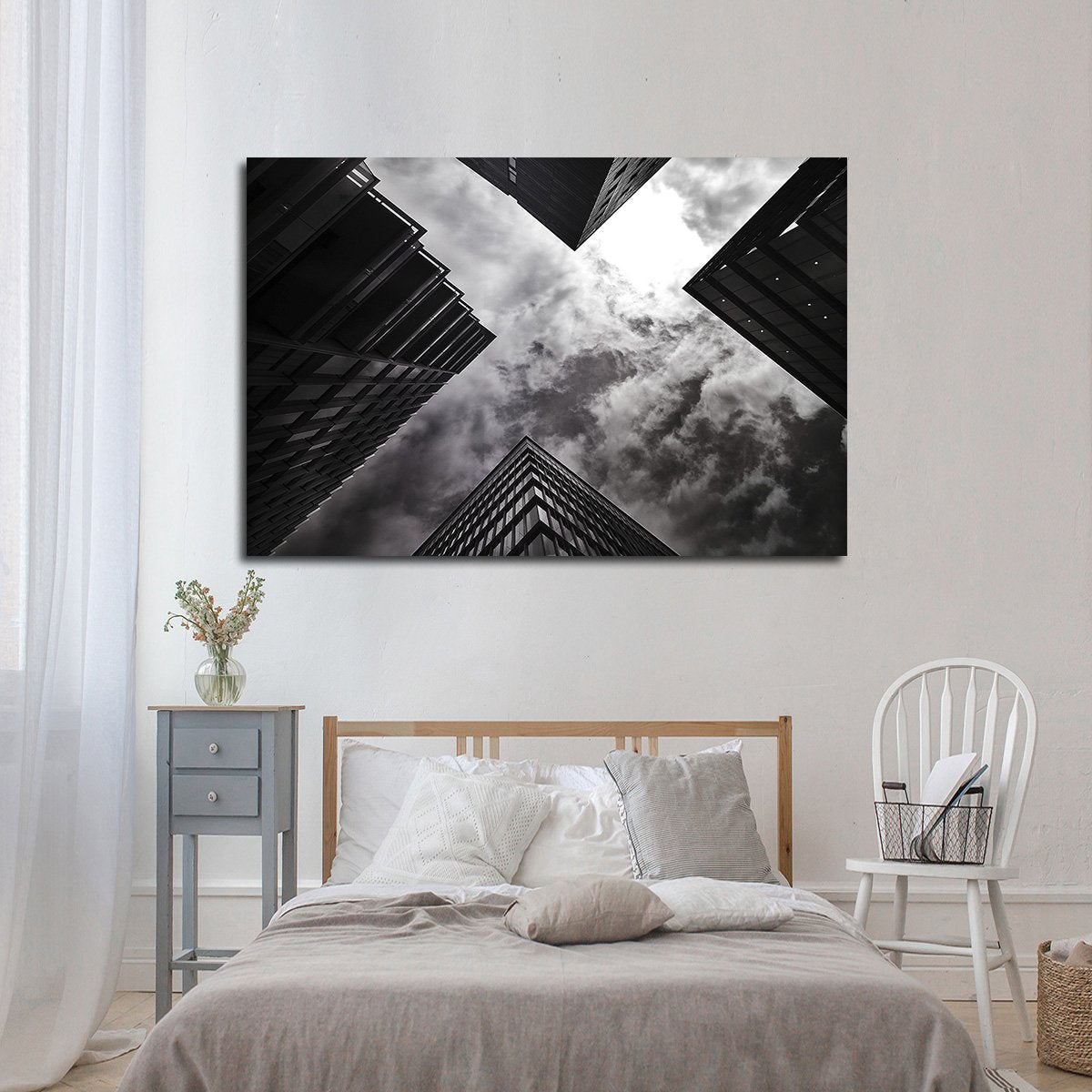 Gloomy Architecture Multi Panel Canvas Wall Art