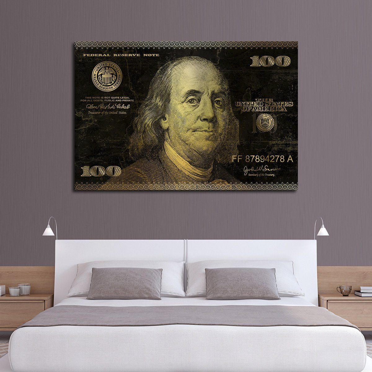 Golden Bills Multi Panel Canvas Wall Art