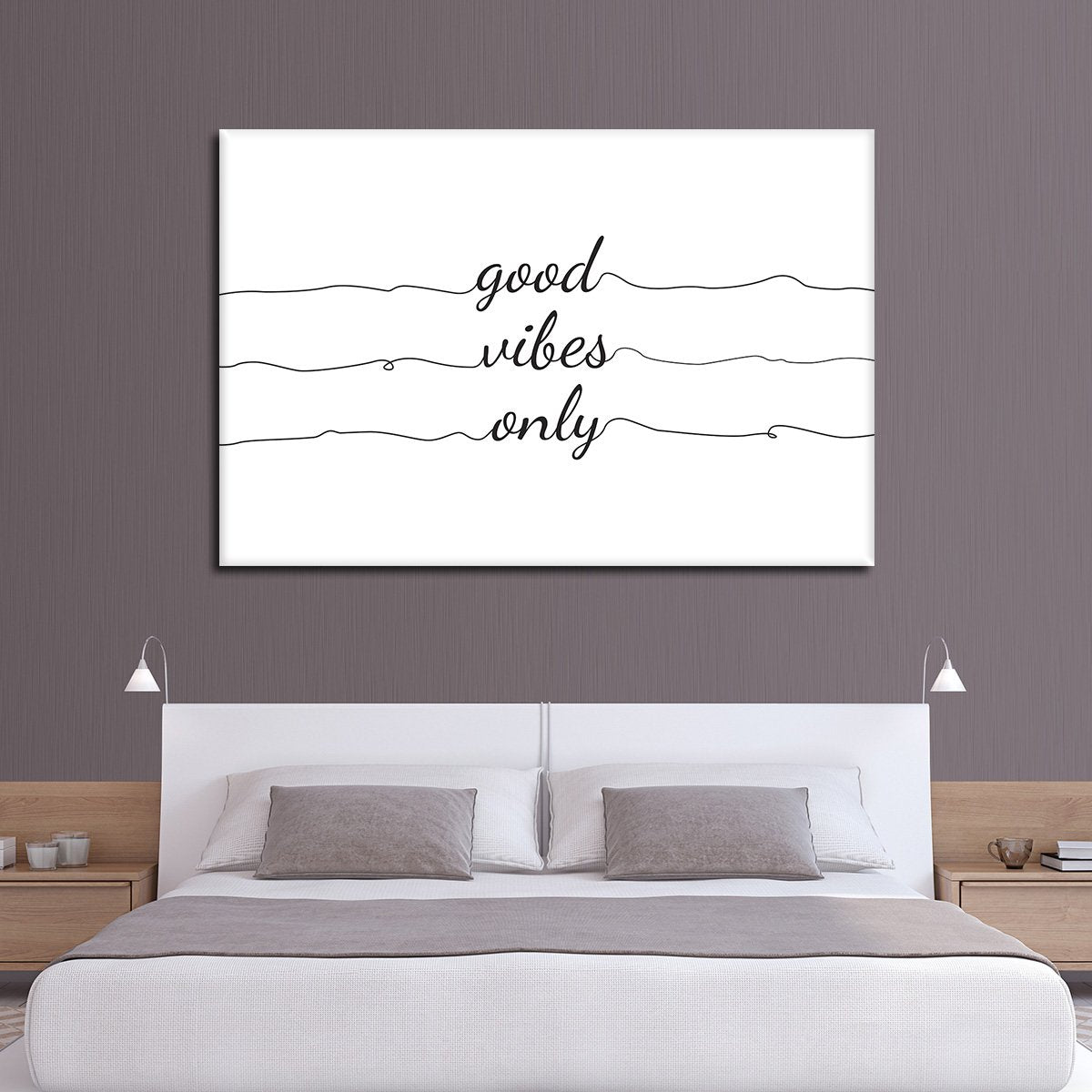 Good Vibes Only Multi Panel Canvas Wall Art