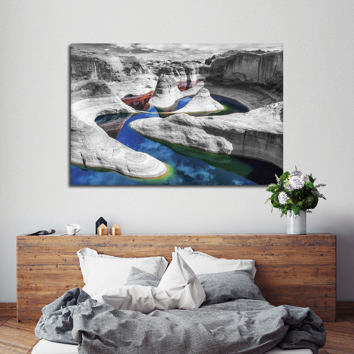Grand Canyon River Pop Multi Panel Canvas Wall Art