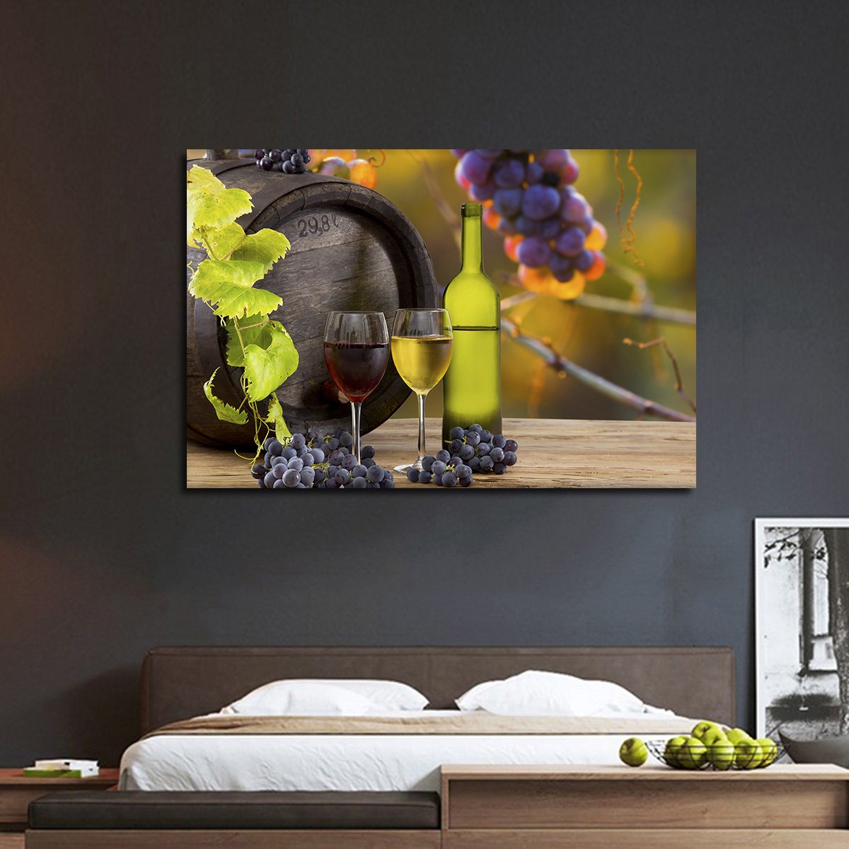 Grape Vines Multi Panel Canvas Wall Art