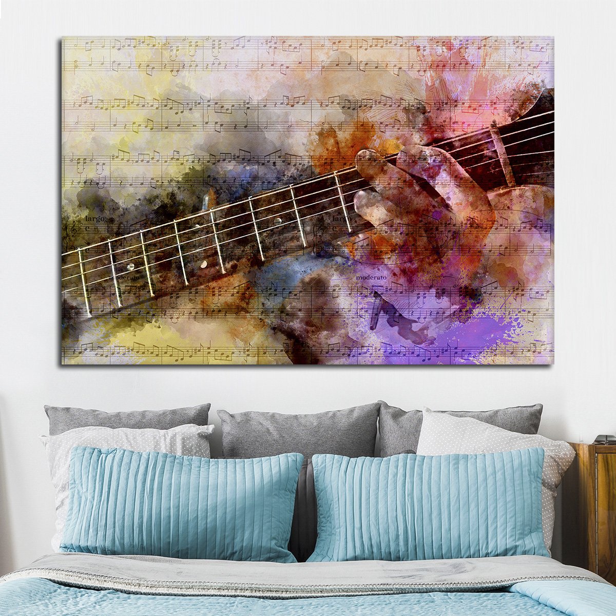 Guitar Solo Multi Panel Canvas Wall Art
