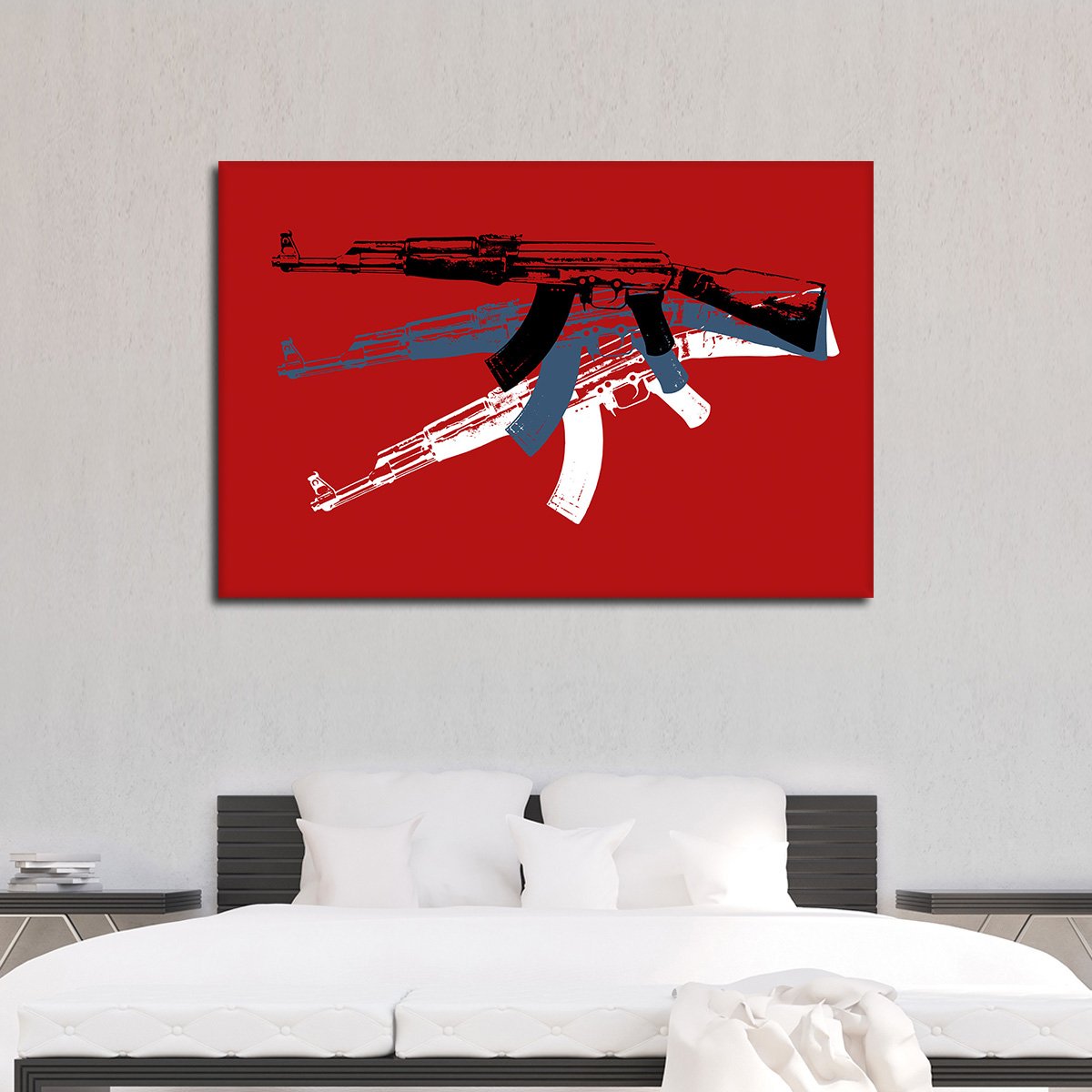 Gun Pop Art Multi Panel Canvas Wall Art