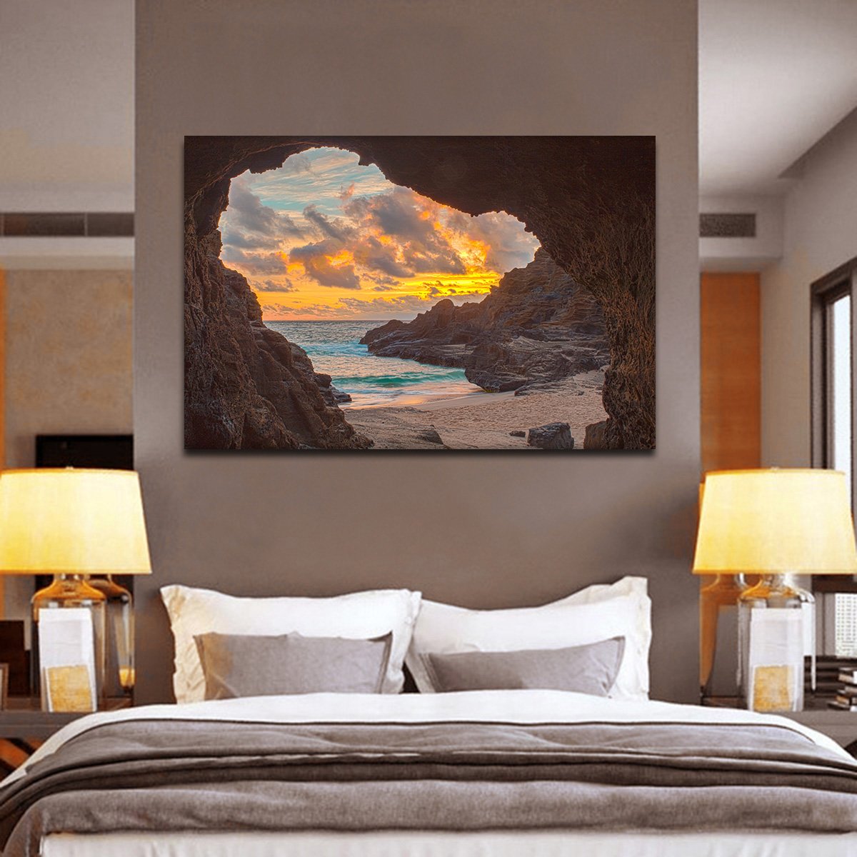 Hawaiian Cave Multi Panel Canvas Wall Art