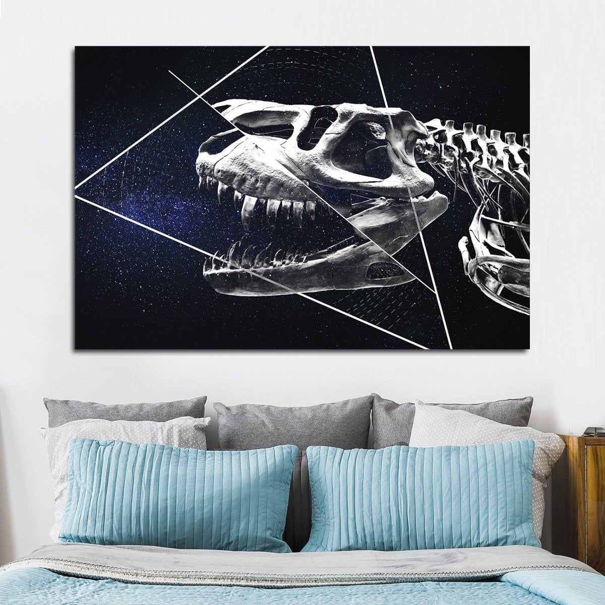 Horrific Dinosaur Multi Panel Canvas Wall Art
