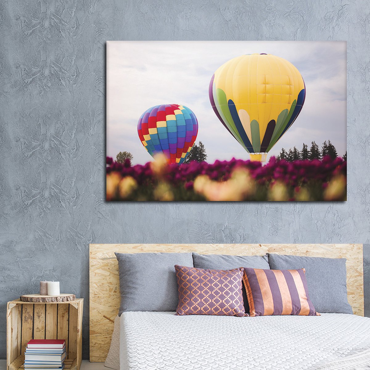 Hot Air Balloons Multi Panel Canvas Wall Art