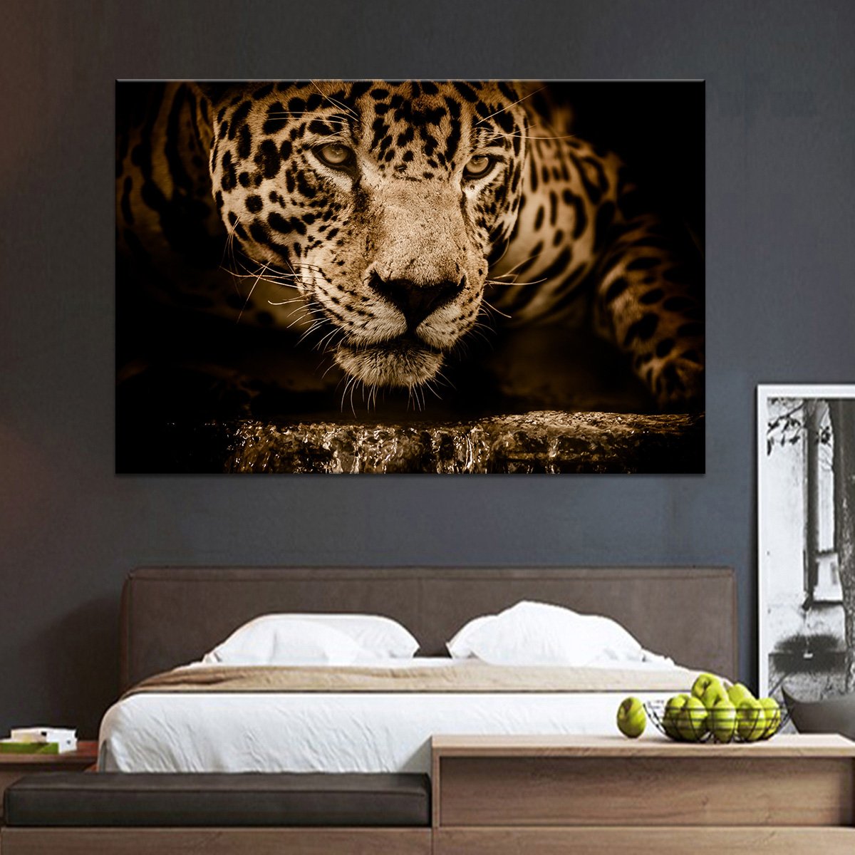 Jaguar Portrait Multi Panel Canvas Wall Art