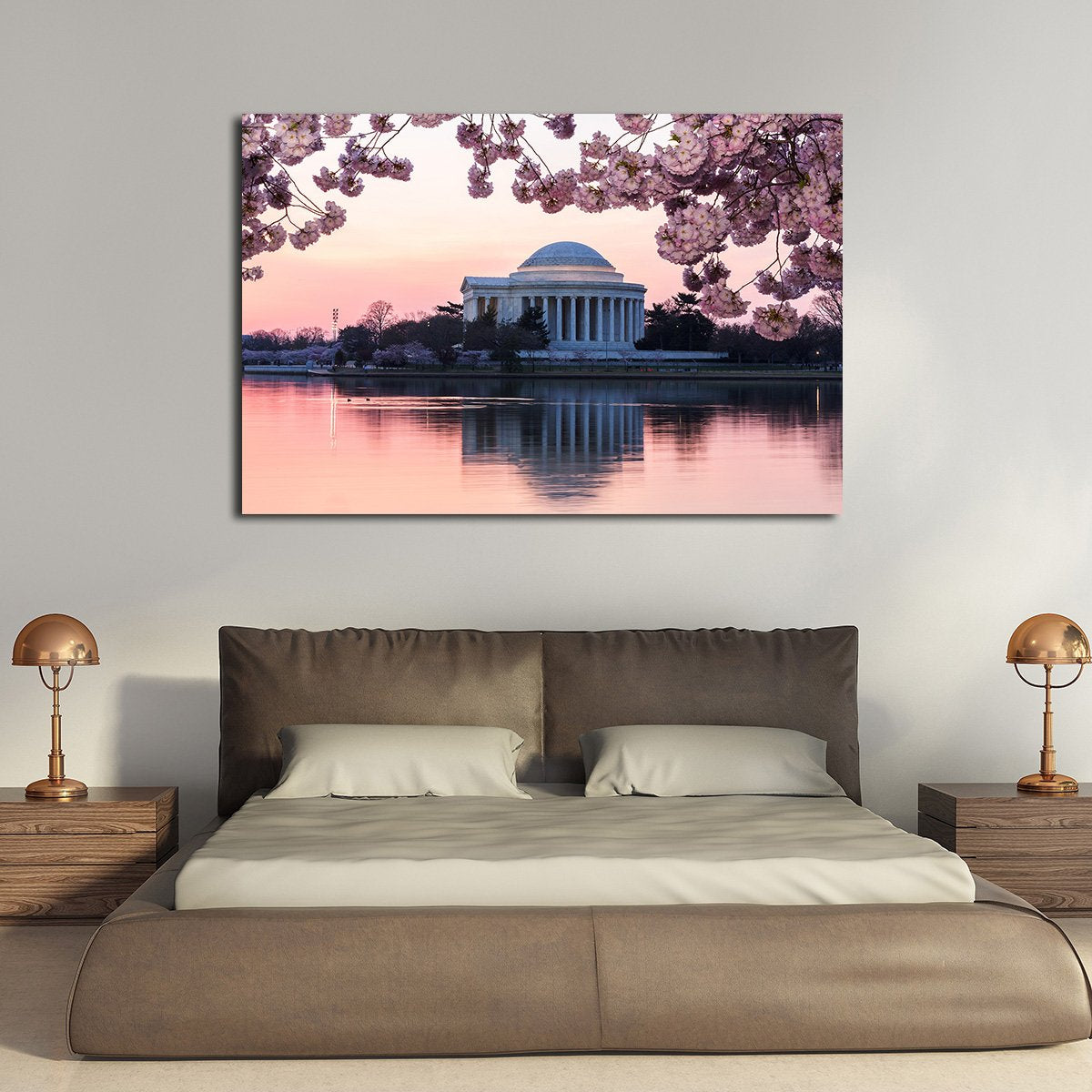 Jefferson Memorial at Dawn Multi Panel Canvas Wall Art