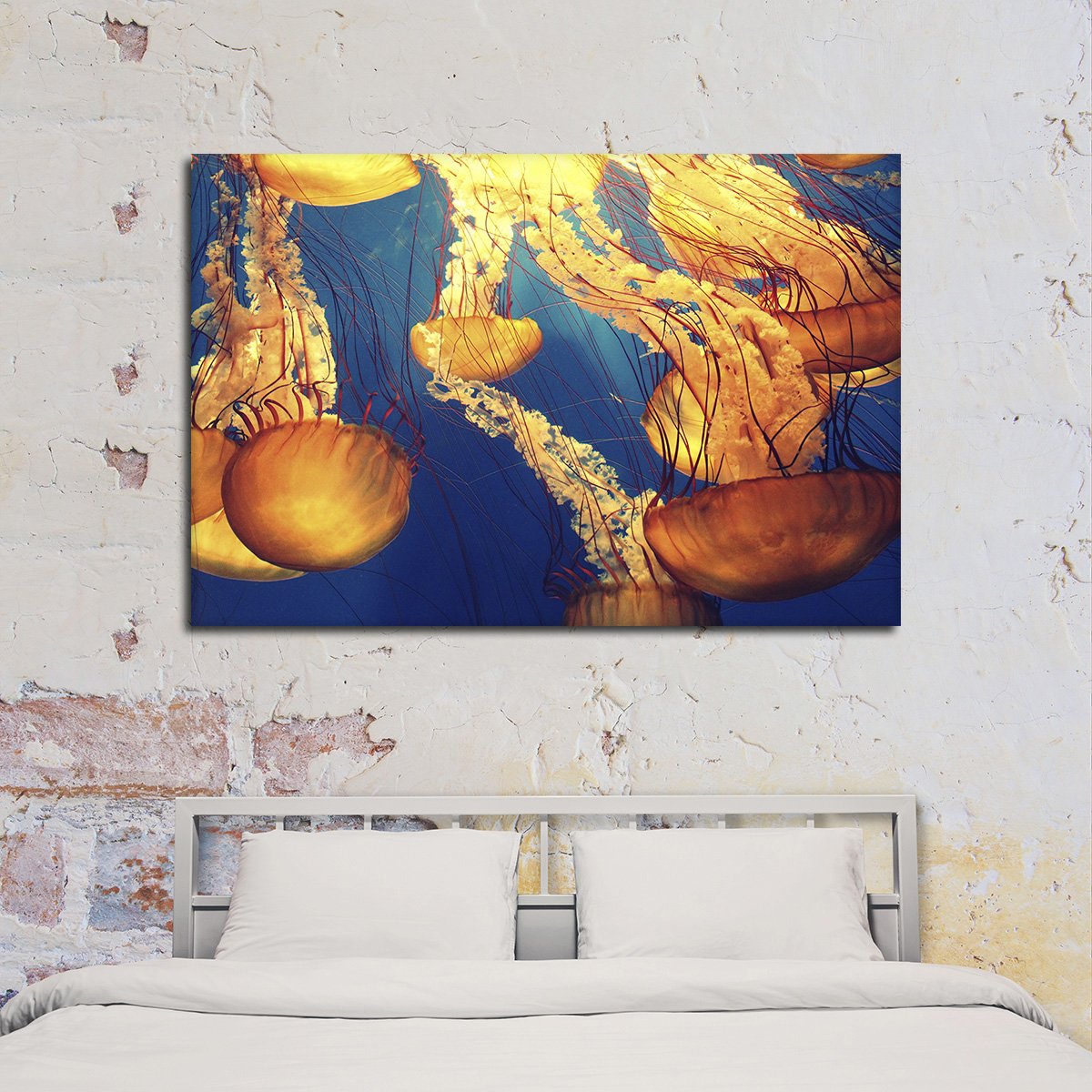 Jellyfish Bloom Multi Panel Canvas Wall Art
