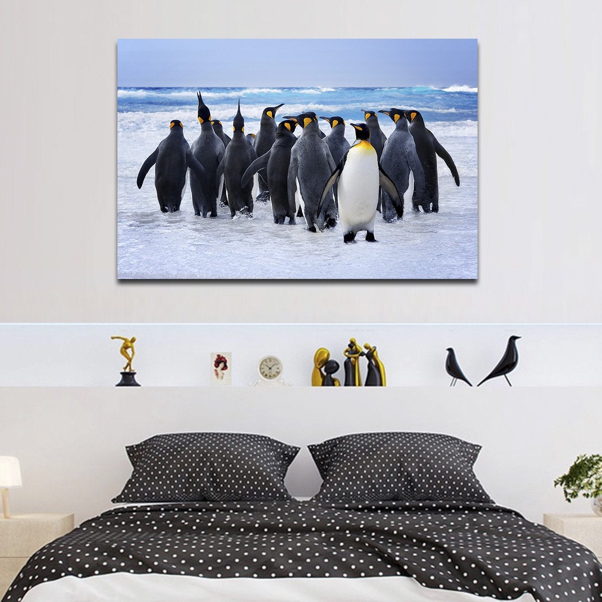 King Penguin Multi Panel Canvas Wall Art