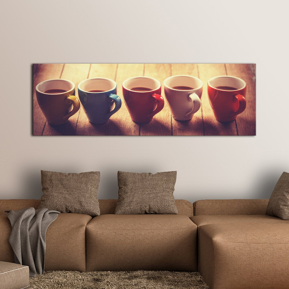 Grab Your Favorite Coffee Multi Panel Canvas Wall Art