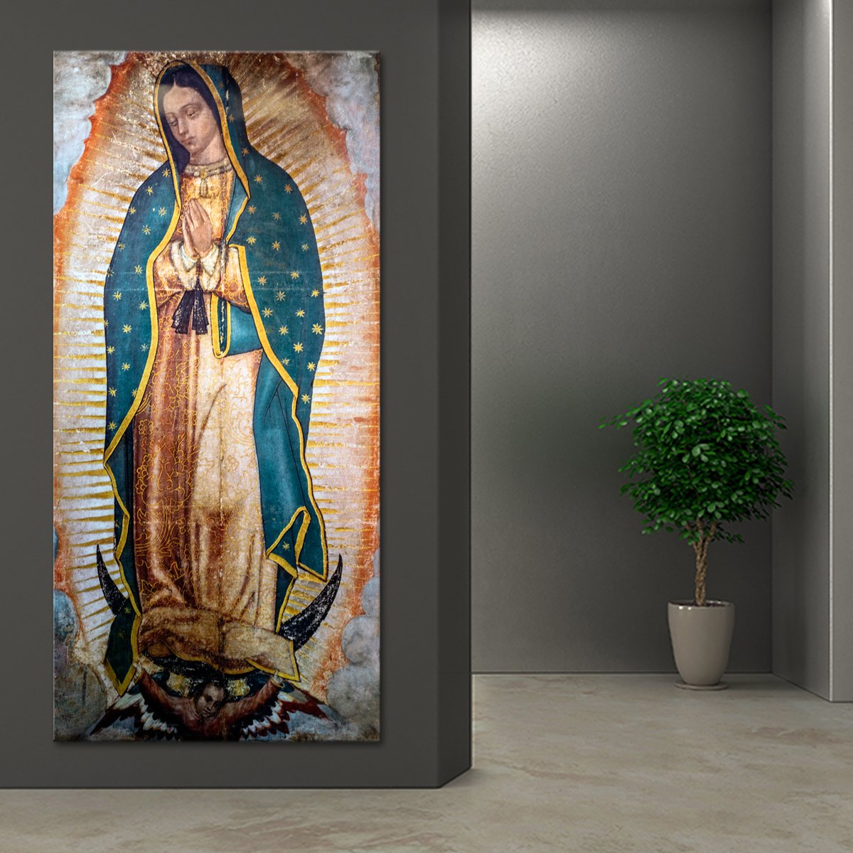 Lady of Guadalupe Multi Panel Canvas Wall Art