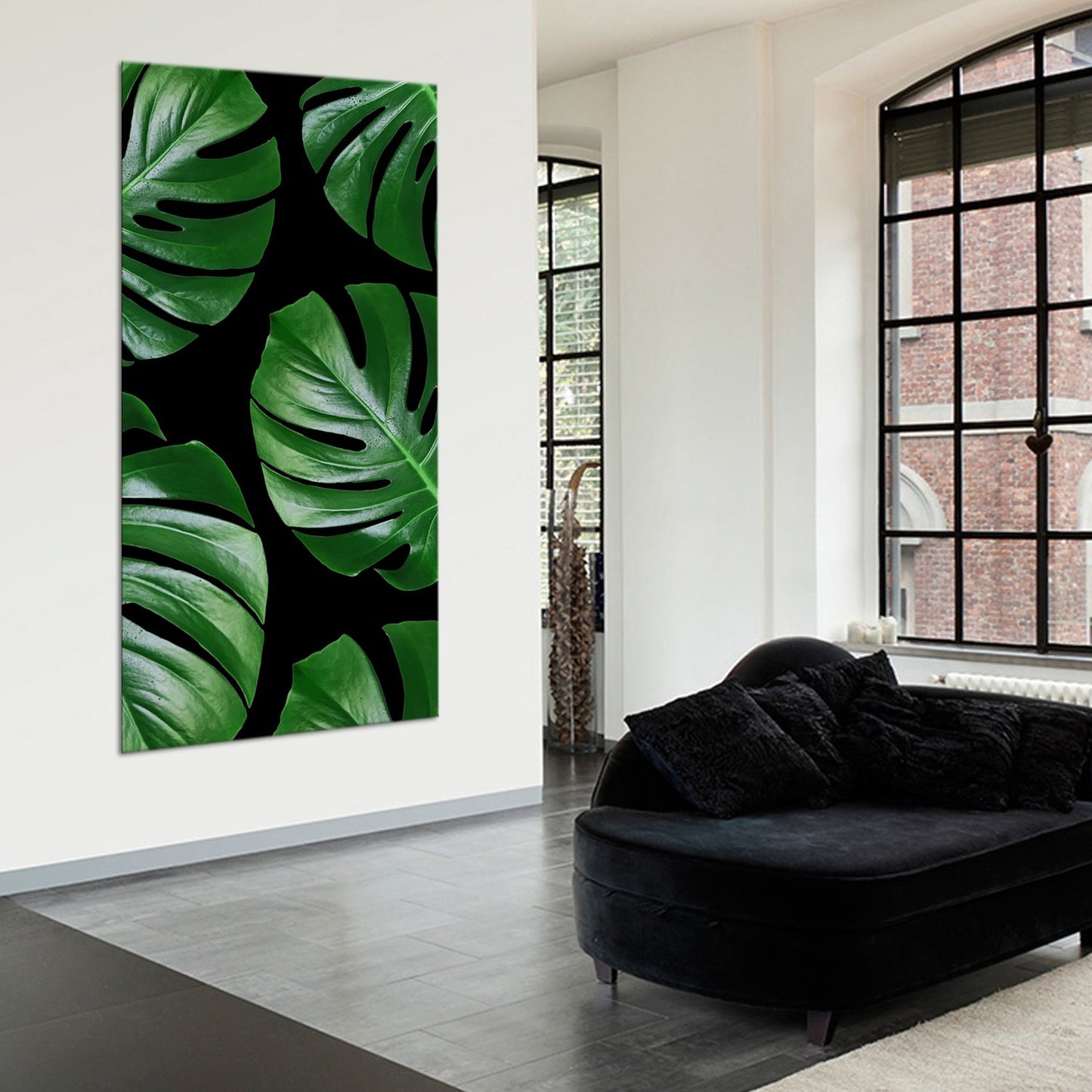 Leaf Deco Multi Panel Canvas Wall Art