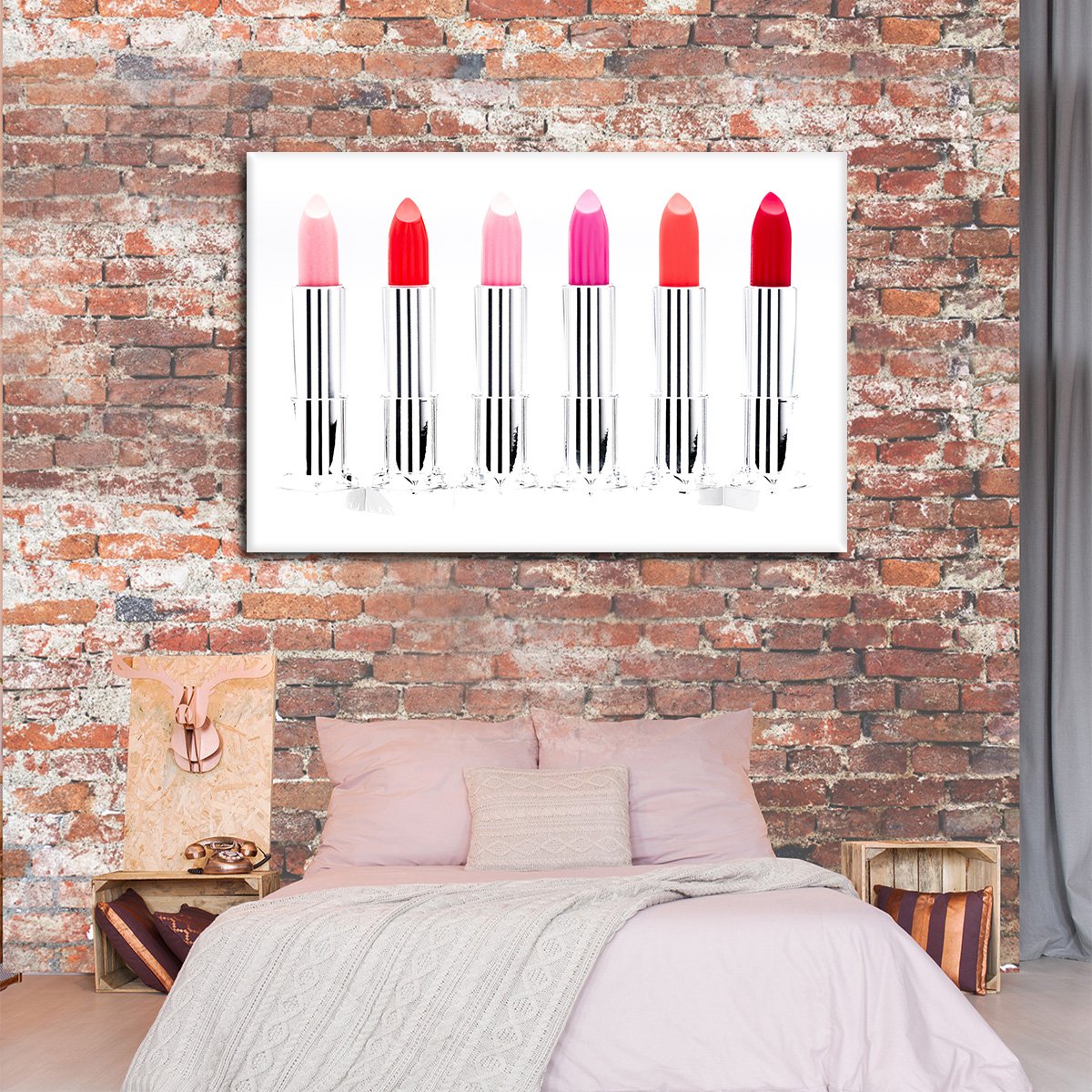 Lipstick Pop Multi Panel Canvas Wall Art